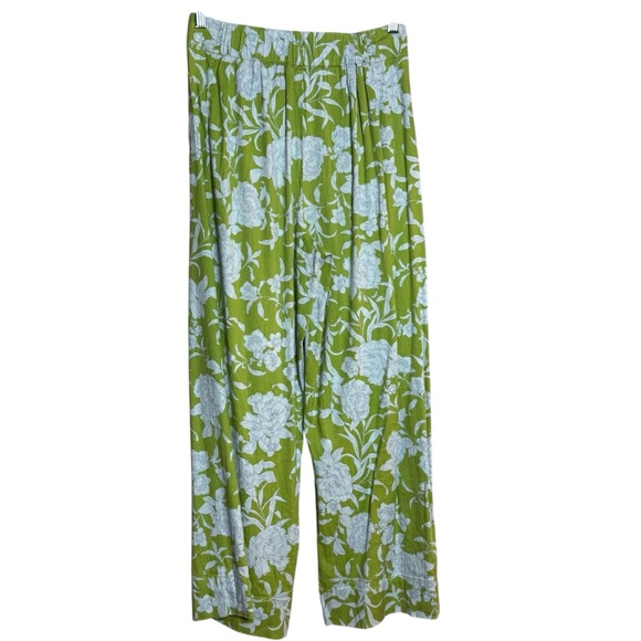 Anthropologie Maeve Floral Wide Leg Paisley Blue & Green ( PANT ONLY) Size:XS - Picture 9 of 14
